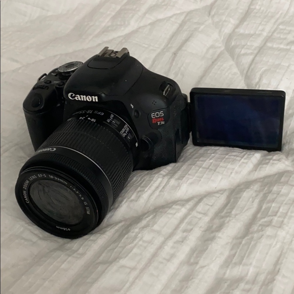 Canon rebel t3i with 18-55mm lens